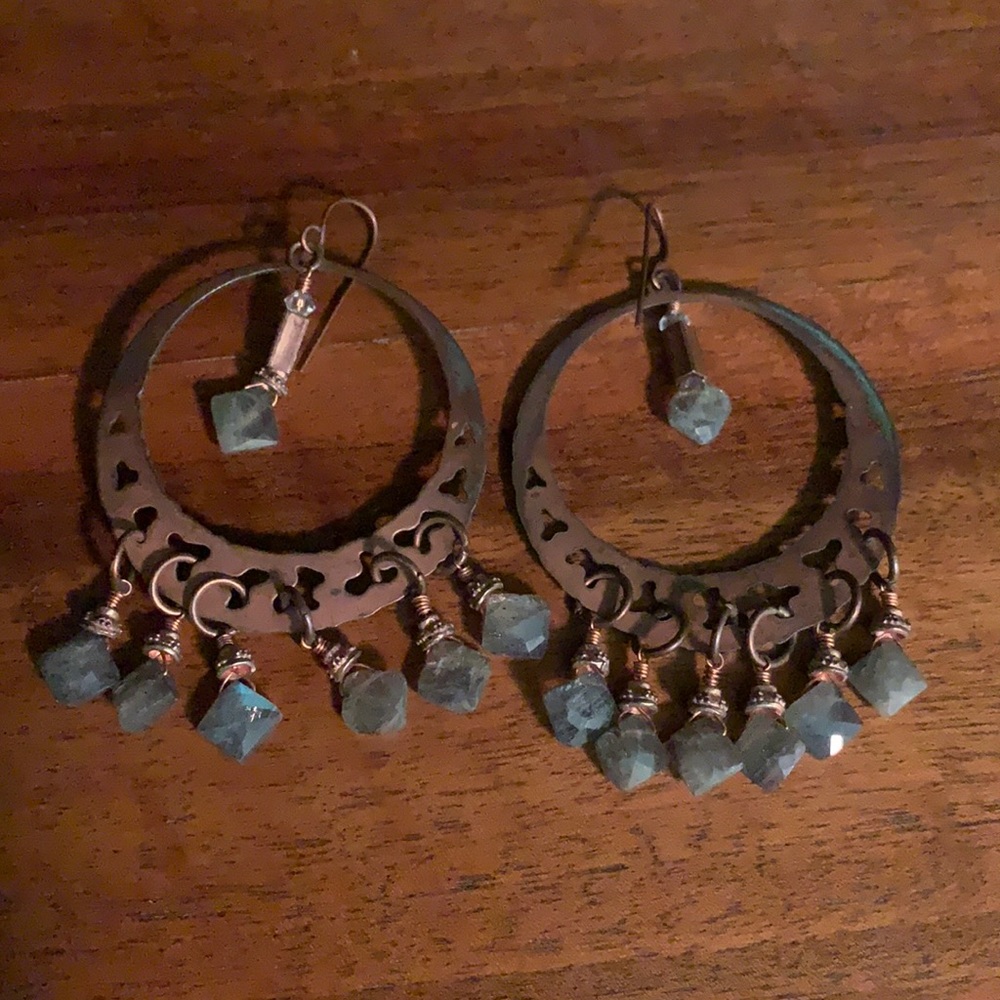 Large Copper Hoops